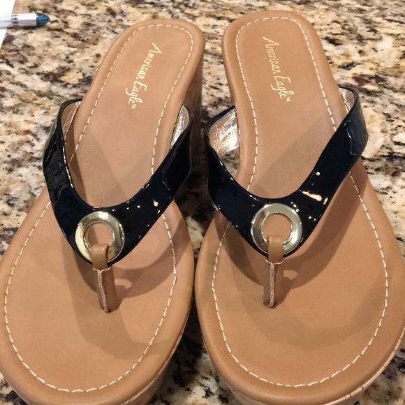 american eagle cork sandals